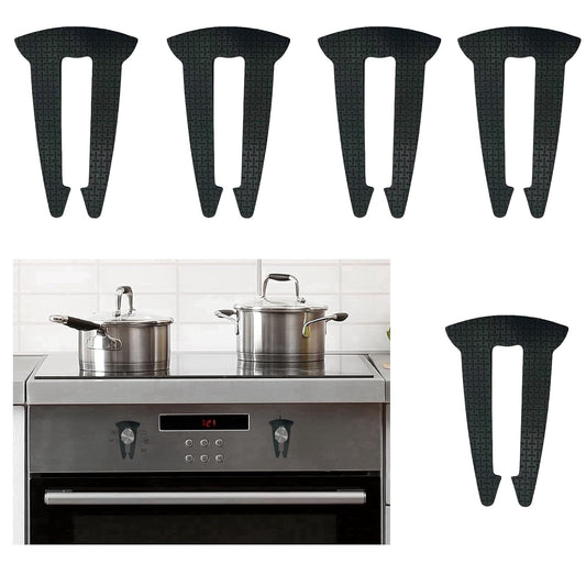5 Pack Gas Stove Knob Locks for Toddler Safety, Silicone Childproof Oven Knob Locks,Stove Knob Safety Covers,Heat Resistant Stove Safety Locks for Kids & Pets, Prevent Accidental Touch, Black