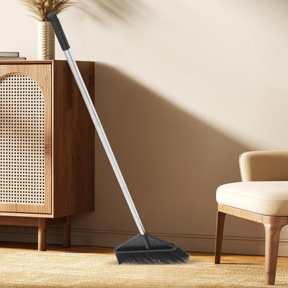 ibasenice Heavy Duty Stiff Bristle Broom with Long Handle 54.72In Outdoor and Indoor Sweeper for Garden Yard Warehouse and Floor Cleaning