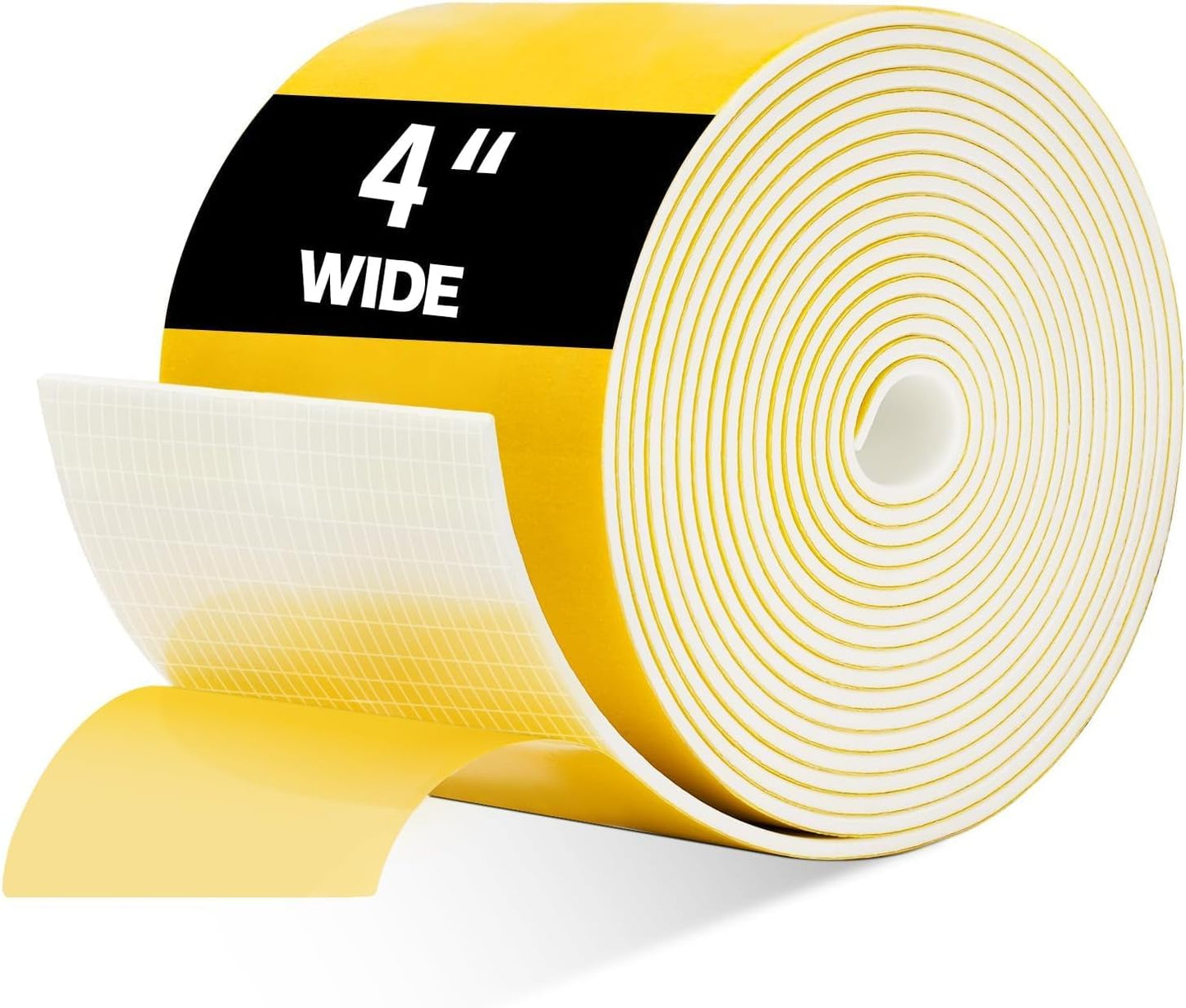 DEMEDO Pipe Insulation Tape, Pipe Wrap Insulation Foam Tape Self Adhesive, Outdoor Water Pipe Insulation Roll for HVAC, AC Line Insulation, 2 inch x 16.5 FT Heat Tape for Water Pipe, White