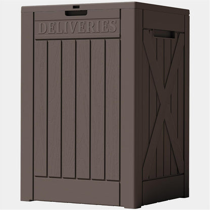 32 Gallon Deck Box Outdoor Indoor Waterproof Storage Box for Patio Furniture, Pool Accessories, Garden Tools, and Cushion Storage, Black