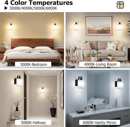 iThird Wall Sconce Battery Operated Set of 2, 6000mAh Rechargeable Wall Lights with Touch Control and Remote Control, Wireless Wall Lamps for Bedroom, Black Sconces Wall Decor for Living Room Hallway