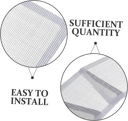 Window Screen Repair Patch Kit Adhesive Patch Pads for Holes Door Screen Mesh Tape