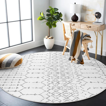 Lahome Moroccan Entry Rug 2x3, Non-Slip Washable Front Indoor Door Mat Rubber Backing Low-Profile Door Rugs, Small Geometric Print Distressed for Entryway Bathroom Kitchen, Black Hana