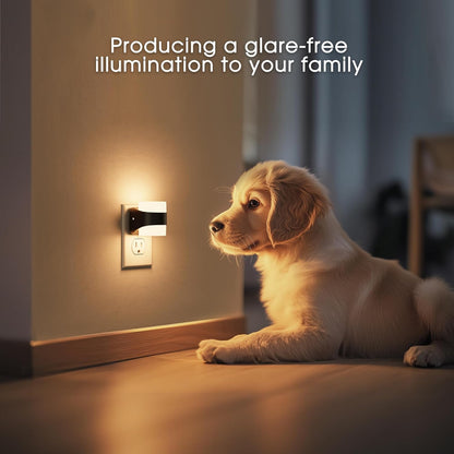 L LOHAS LED Night Light, Bubble Night Lights Plug into Wall,2 Pack 3000K/4000k/5000K Adjustable Color Temperature Night Light,Dimmable Nightlights with Dusk to Dawn Sensor for Rooms Bathroom Hallway