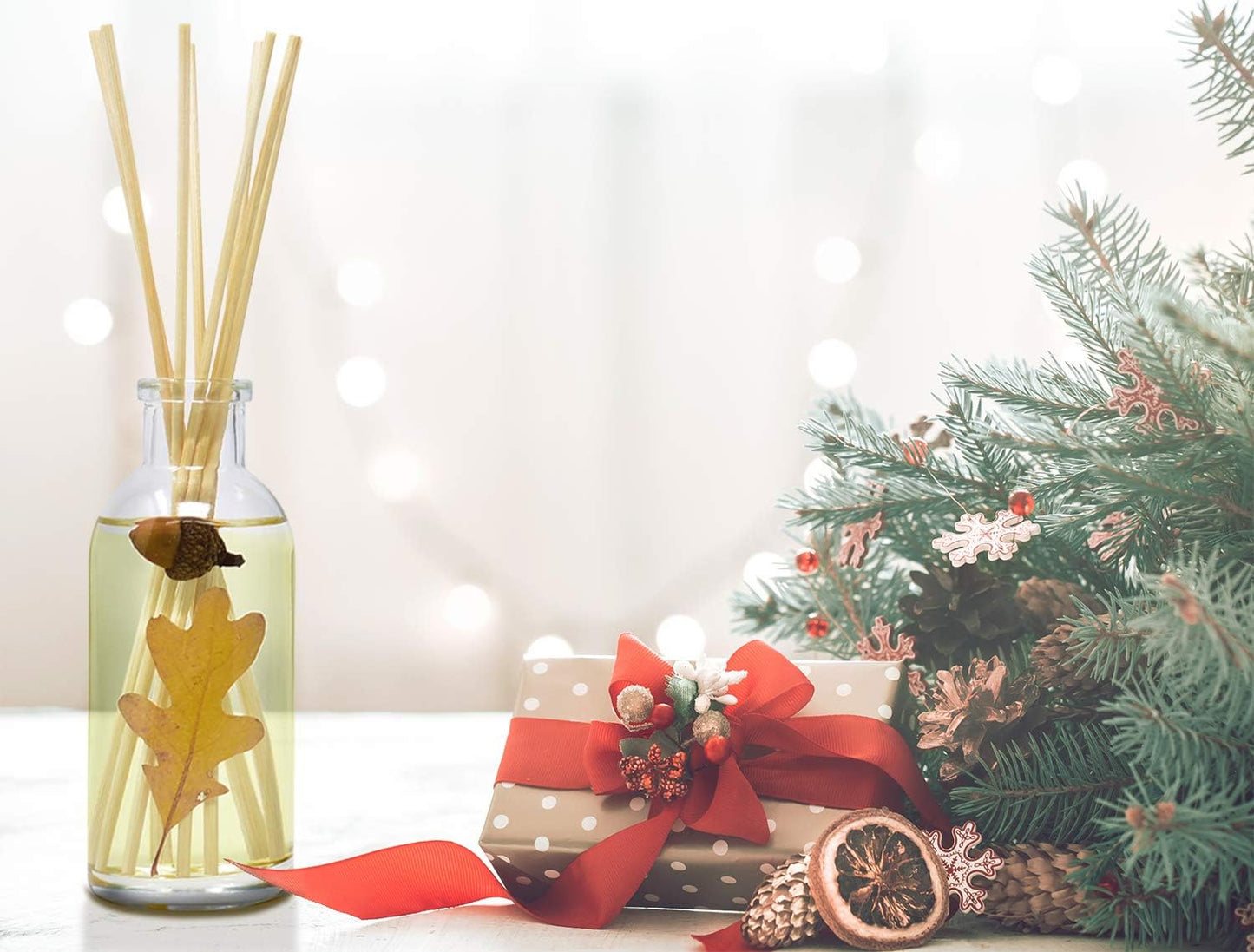 Urban Naturals Smoked Vanilla Reed Diffuser Set with Vanilla Bean, Sandalwood & Leather | Made in the USA - Colors A