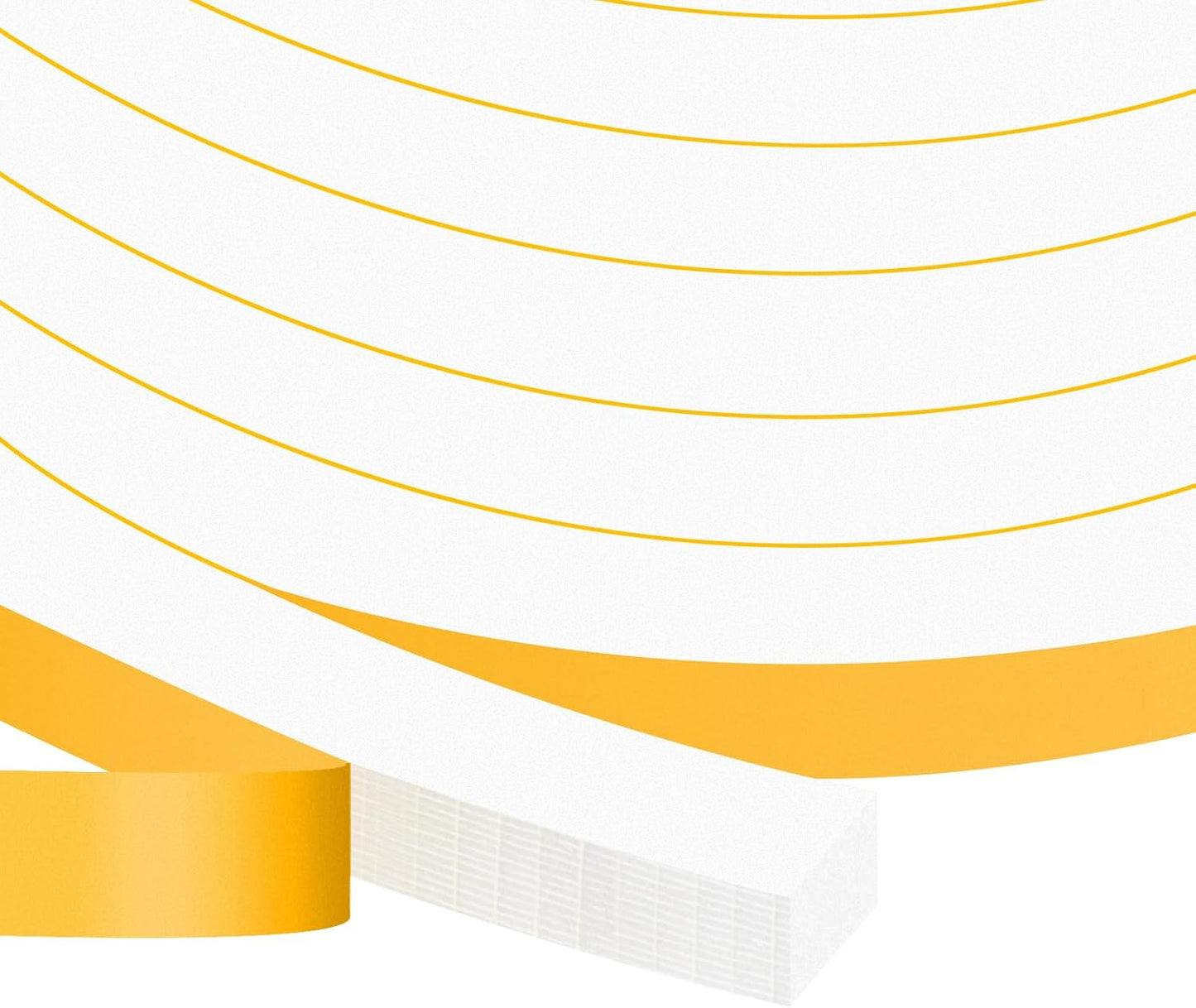 Upgraded Strong Adhesive Foam Weather Stripping Door Seal Insulation Tape for Insulating Door,Window, Air Conditioner Noise-Reduction Self Adhesive Sealing Weatherstrip (1 in x 1/2 in x 10 Ft) - Colors B