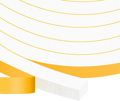 Strong Adhesive Weather Stripping, High Density Weatherproof Weather Stripping Door Seal Strip for Sliding Door, Windows,Noise-Reduction Foam Sealing Strip, White(1/2 in x 1/4 in x 13Ft) - Colors A