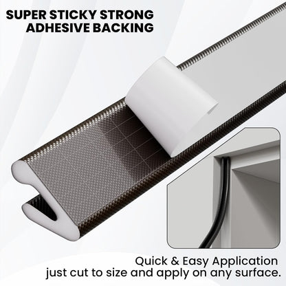 V Shape Thin Foam Weather Stripping Door Frame Seal Strip 19.7FT White, Draft Stopper, Insulation Winter, Weatherstripping, Gap Sealing, Soundproofing, Self-Adhesive Used for Exterior Front Door Side