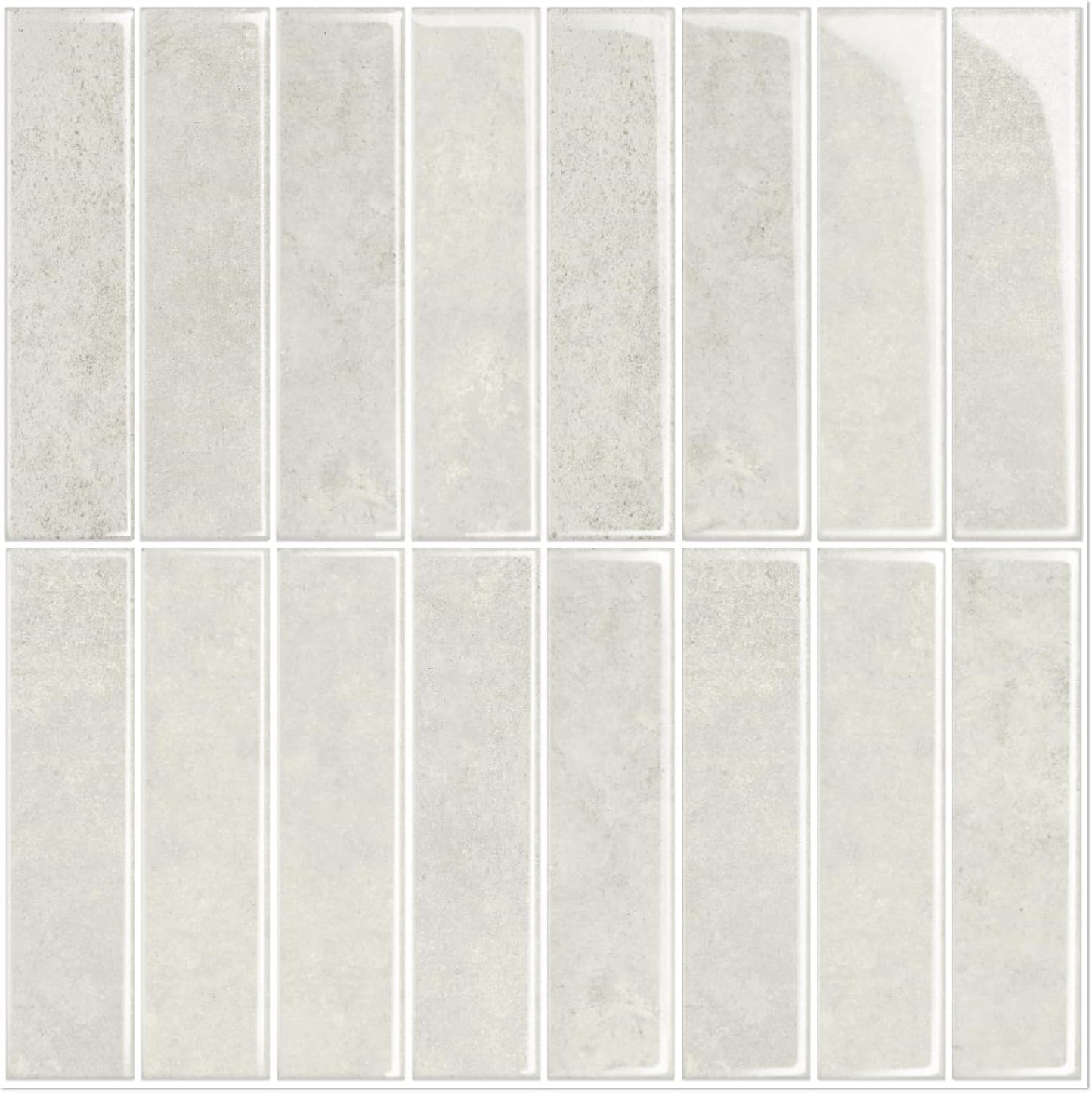 MORCART Peel and Stick Backsplash, 10 Sheets of 11.8"x11.8" - 3D Adhesive Waterproof Wall Tiles for Kitchen, Bathroom, Living Room, Subway Tiles, Gray-Apricot