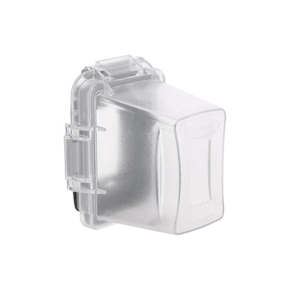 TayMac MM420W Raco 1-Gang Nonmetallic Extra Duty Weatherproof In-Use Horizontal/Vertical 16-in-1 Standard Cover, White, 2.75" Size