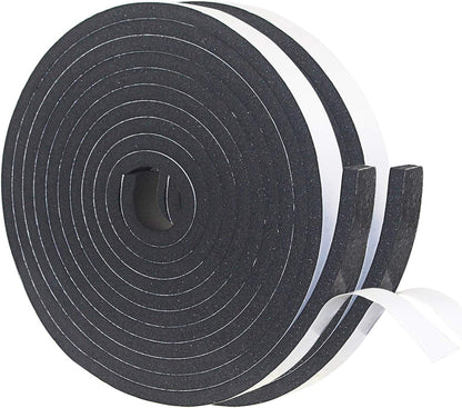 DGSL Foam Insulation Tape, 1/2In x 1/4In x 33Ft Weather Stripping Door Seal Strip for Doors and Windows,Sliding Door,Sound Proof Soundproofing Door Seal,Weatherstrip,Air Conditioning Seal Strip