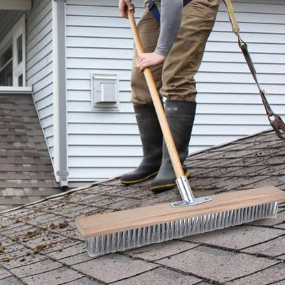 Patio Broom Metal Broom, Robust Metal Holder | Heavy-Duty for Garden, Patio, Outdoor, Household, Kitchen, Catering, Garage, Deck, Concrete, Stone