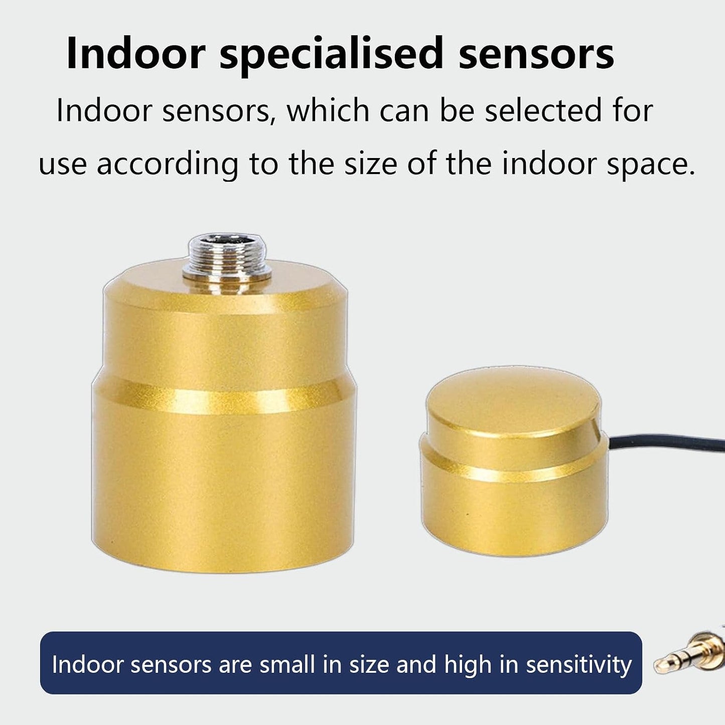Underground Water Leak Detector, Water Pipe Leakage Monitor, Under Sink Sensor with Headset and Adjustable 4 Gears for Reducing Floor Heating Water Leakage Waste