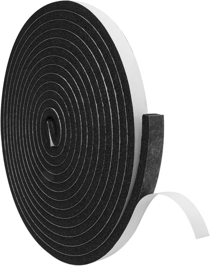 DGSL Foam Insulation Tape, 1/2In x 1/4In x 33Ft Weather Stripping Door Seal Strip for Doors and Windows,Sliding Door,Sound Proof Soundproofing Door Seal,Weatherstrip,Air Conditioning Seal Strip