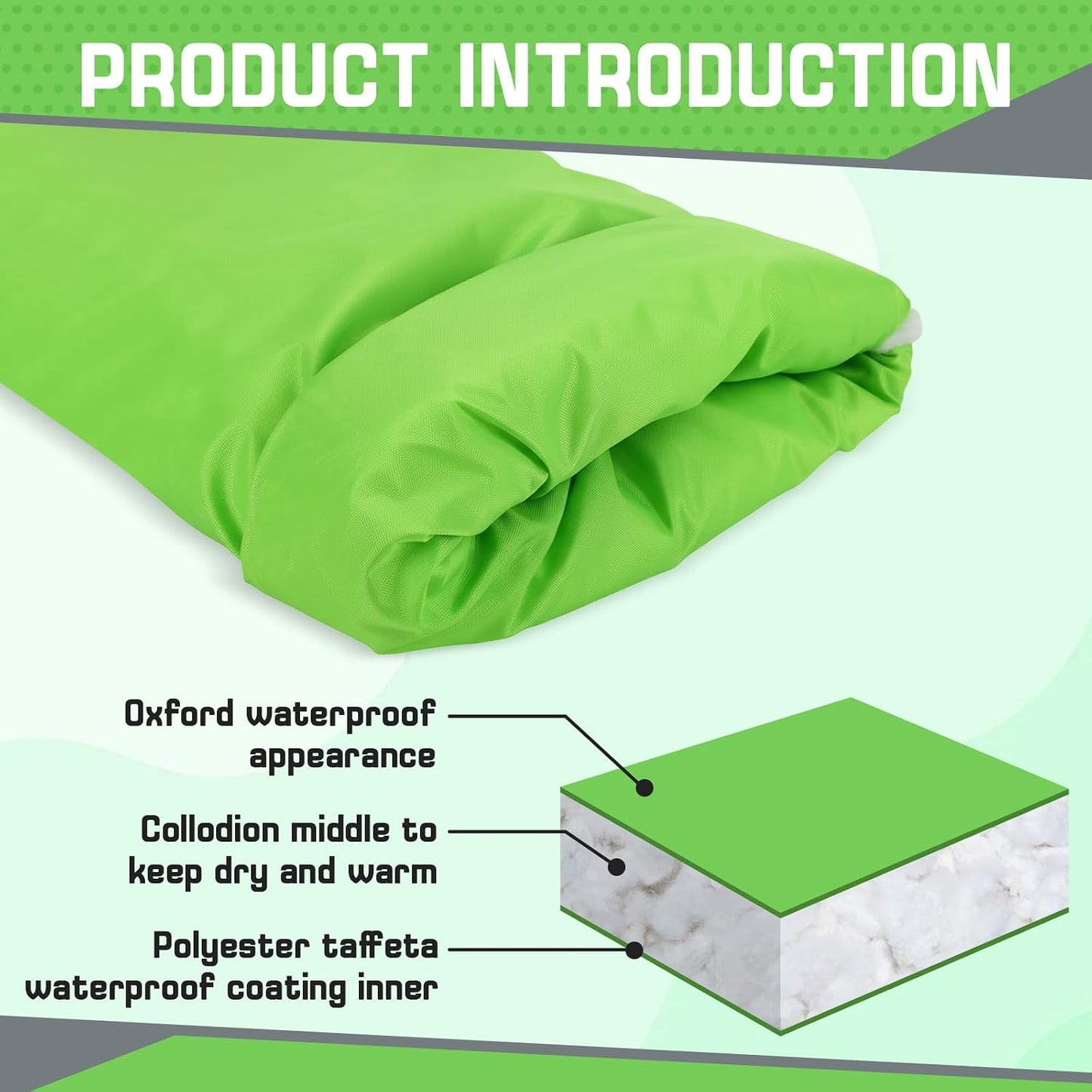 3 Pack Green Outdoor Faucet Covers for Winter Insulated Freeze Protection 27.9" x 14.9" Hose Bib Covers for Winter Reusable Thicker Waterproof Insulated Spigot Cover with Reflective Strips