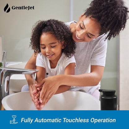 GentleJet SimpleFoam Automatic Foaming Soap Dispenser – Touchless Sensor, USB-C Rechargeable, IPX5 Waterproof, Dual Output for Bathroom Kitchen Sink, ABS Compact Design