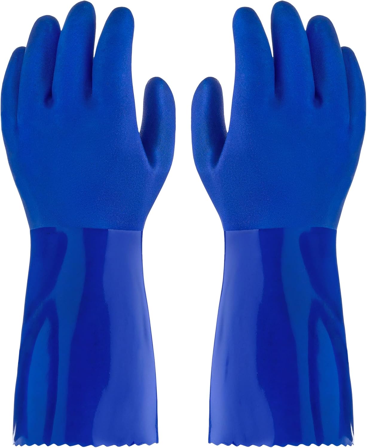 Kitchen-Star Ultimate Rubber Household PVC Gloves with Comfortable Cotton Lining, Anti-Slip surface, Kitchen Dishwashing, Extra Thickness, Kitchen Cleaning, Working, Painting, PetCare (X-Large, Green)