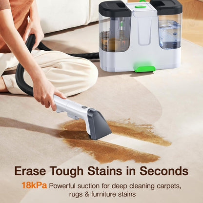 Electric Spin Scrubber, Cordless Cleaning Brush Scrubber with 7 Replaceable Brush Heads and Adjustable Extension Handle, IPX7 Waterproof Power Cleaning Brush for Bathroom Tub Floor Tile Shower