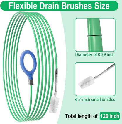 Auto Sunroof Drain Cleaning Tool, 120 Inch Flexible Tube Cleaning Brush, Drain Brush Extra Long Pipe Cleaners for Cars, Car Accessories, Car Sunroof Drain Hole Cleaner for Drains, Sewers, Windshields
