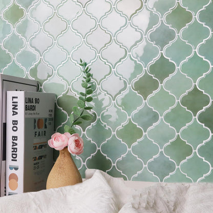 Arabesque Peel and Stick Backsplash for Kitchen, Thicker Design 3D Self Adhesive Wall Tiles, 12"x12" Peel and Stick Wall Tiles, Dark Grey 10-Sheet Stick on Tiles for Kitchen and Bathroom.