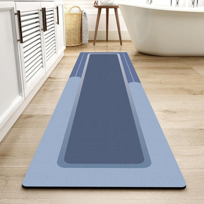 MontVoo-Bath Mat-Bathroom Mat Rug Non Slip Super Absorbent Stain Resistant Quick Dry Thin Bath Rug-Bath Mats for Bathroom Floor Bathtub Vanity-Bathmat Bath Rug Easy Care-17"x27" Grey