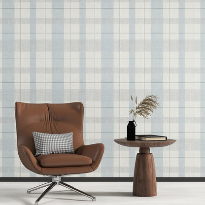Modern Peel and Stick Wallpaper 17.3" x 78.7" Self Adhesive Wallpaper Textured Neutral Stripe Contact Paper Removable Vinyl Wall Paper for Living Room Bedroom Accent Wall Modern Minimalist Wall Decor