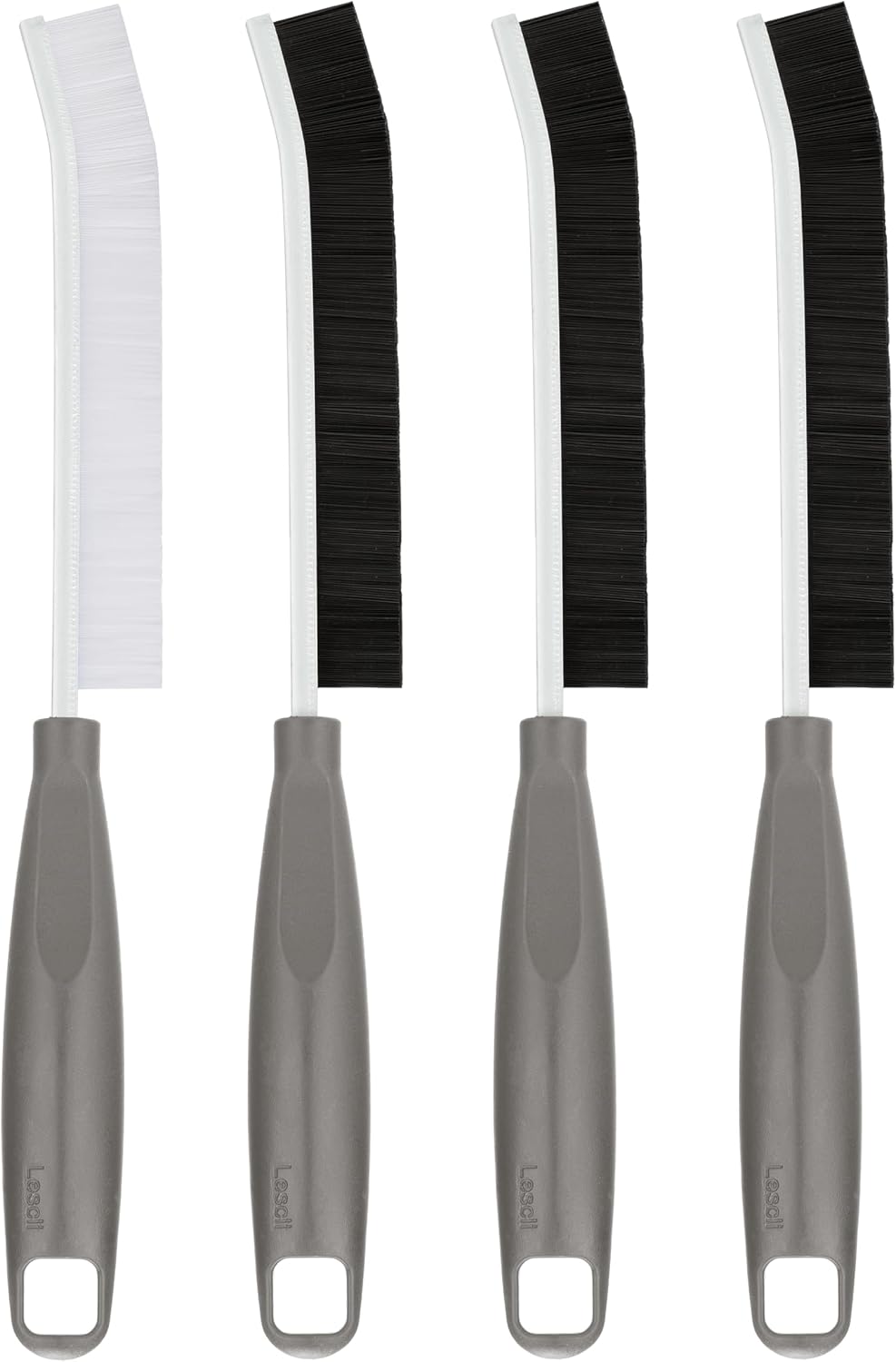 2026 NEW Ergonomic Anti-Slip Handle Grout Brush, 2Pcs Crevice Cleaning Brush, Hard Bristle Multi-Purpose Cleaning Tools, Small Cleaning Brush for Household Use Kitchen Bathroom, Right Hand