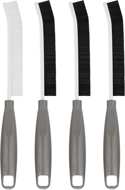 2026 NEW Ergonomic Anti-Slip Handle Grout Brush, 2Pcs Crevice Cleaning Brush, Hard Bristle Multi-Purpose Cleaning Tools, Small Cleaning Brush for Household Use Kitchen Bathroom, Right Hand