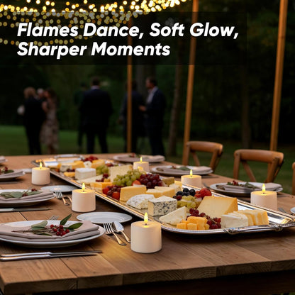 Raycare 3"x2.5" White Outdoor Waterproof Flameless Candles with Remote and Timer, Realistic LED Candles, Battery Operated Electric Fake Pillar Candles for Porch, Patio, Garden, Set of 2