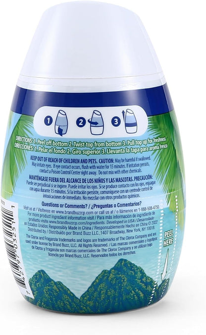 Clorox Fraganzia Gel Air Freshener Cone, Adjustable Odor Eliminating Gel with Lavender and Eucalyptus Scent for Home, Bathroom, Office, Small Spaces, Long Lasting No Battery Freshener, 6 Oz