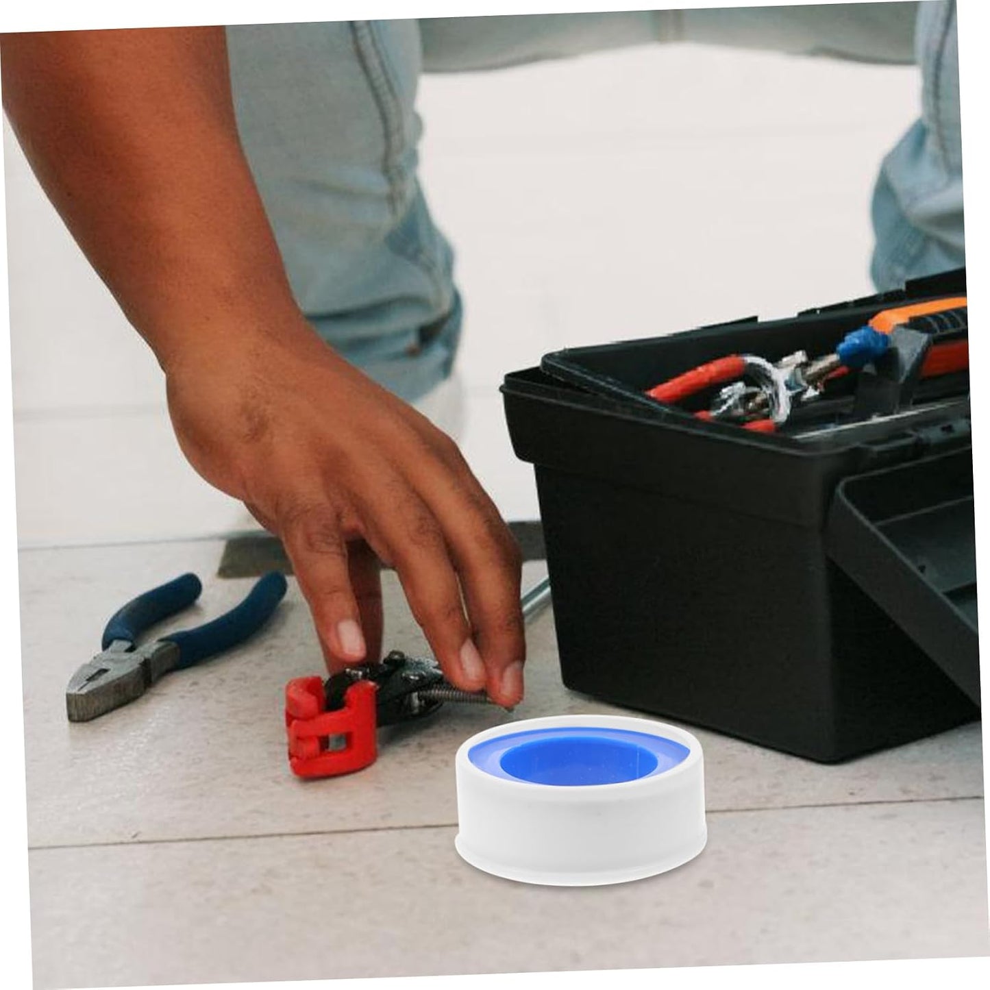 LALAFINA PTFE Sealing Tape for Plumbing 10-Piece Multipurpose Water Leak Repair Sturdy Duct Seal Tape Thread Sealant for Plumbers Waterproof Pipe Sealing Solution