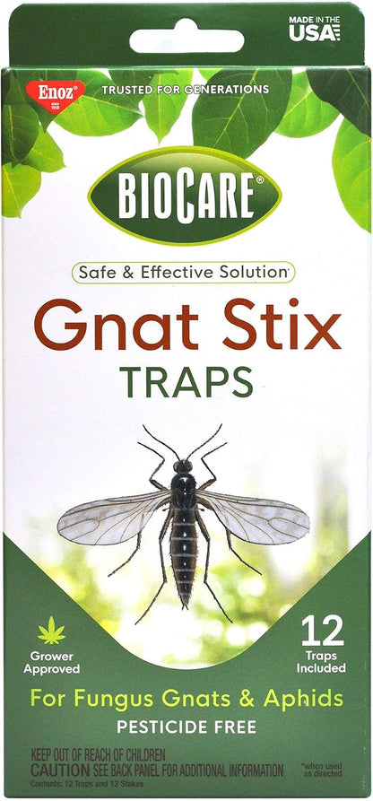 Springstar, S5333 BioCare Gnat Stix, Brown, (Pack of 12)