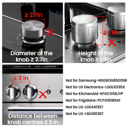 Stove Knob Safety Covers Child Proof Oven Gas Stove Knob Covers for Child Safety, Heat-Resistant, Easy Installation, Baby Proofing Kitchen Gas Range Oven Knobs Locks, Black, 5 Pack