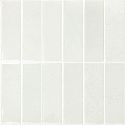 Peel and Stick Subway Backsplash Tiles, 5 Pack, 12 x 12 in, Almond | extra thick 3D wall panels, heat and water resistant wall panels, easy DIY kitchen, bathroom, laundry, fireplace wall décor