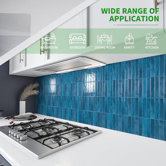 LONGKING Marble Peel and Stick Backsplash for Kitchen, 3D Adhesive Tile Backsplash for Kitchen, Bathroom, Wall Tile, 10 Sheets, 12" x 12"