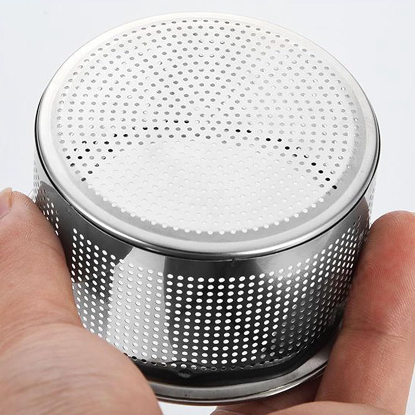 2 Pack Sink Strainer Basket, Stainless Steel Sink Drain with Handle Kitchen Drain Basket 3in Outer Diameter Kitchen Utensils for Restaurant Home
