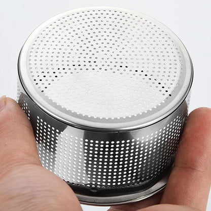2 Pack Sink Strainer Basket, Stainless Steel Sink Drain with Handle Kitchen Drain Basket 3in Outer Diameter Kitchen Utensils for Restaurant Home