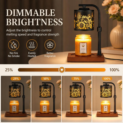 mocosa Candle Warmer Lamp with Adjustable Height Dimmable for New Home Decor Electric Candle Warmer for Jar Candles Birthday Gifts for Women Mom(Hummingbird)