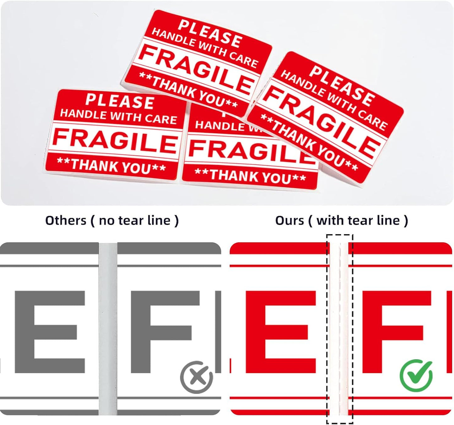 320 Count Home Moving Labels- 3 x 2 inches, Removable Packing Box Stickers, 8 Designs Waterproof Color Coded Moving Stickers with Fragile and Blank Labels