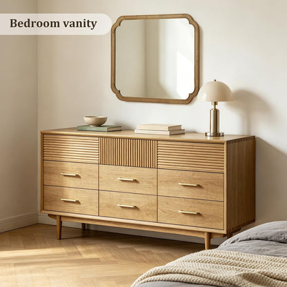 WallBeyond Full Length Mirror Wall Mounted 65"x22", Rustic Wooden Frame Floor Mirror, Large Full Body Mirror for Bedroom, Leaning or Hanging Against Wall, Natural