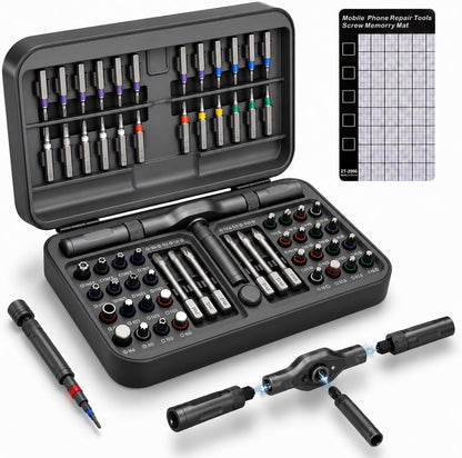 DYLIFE 42 in 1 Magnetic Screwdriver Set, DIY Ratchet Screwdriver Set, Removable Self-assembly Precision Screwdriver Kit, Magnetic DIY Precision Tool Kit for PC Laptop Mobile Cell Phone Digital Watch