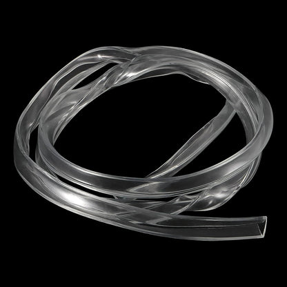 uxcell U Channel Edge Trim, 4.9ft Length Soft Rubber Guard Seal Strip Edge Protector Fit for 1-2mm Edge, (9/32" W x 5/32" H) Clear