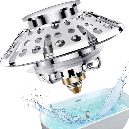 AzWzz Bathroom Sink Stopper,Sink Hair Catcher,Bathroom Sink Drain Strainer Pop Up Drain Cover Plug,Universal for 1.1 to 1.65in Sink Drain Hole