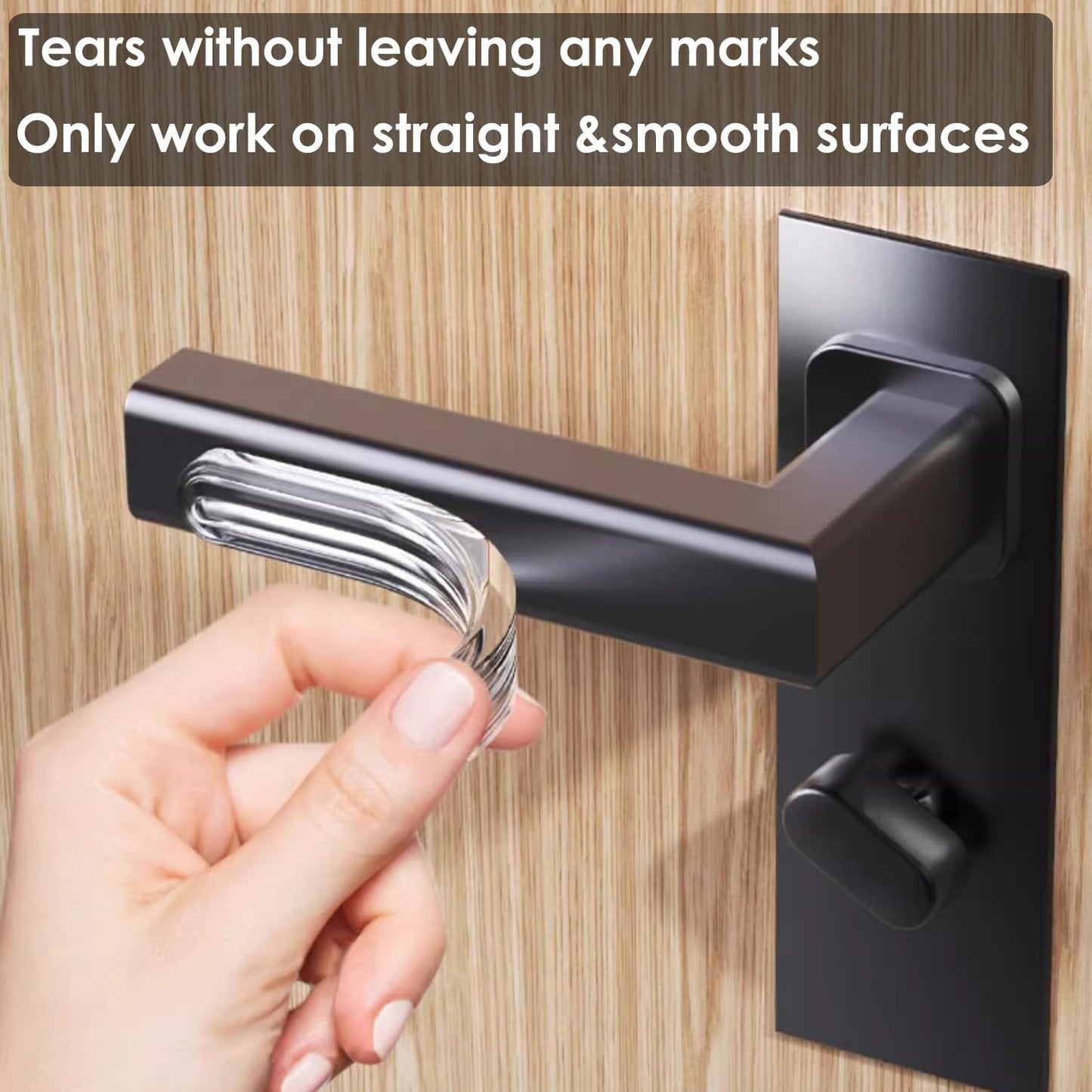 4PCS Long Furniture Bumpers - Wall Protector Guards, Fridge Door Stopper, 5.5x0.7x0.2inches
