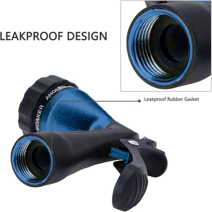 GREEN MOUNT Water Hose Nozzle Spray Nozzle, Metal Garden Hose Nozzle with Adjustable Spray Patterns, Perfect for Watering Plants, Washing Cars and Showering Dogs & Pets