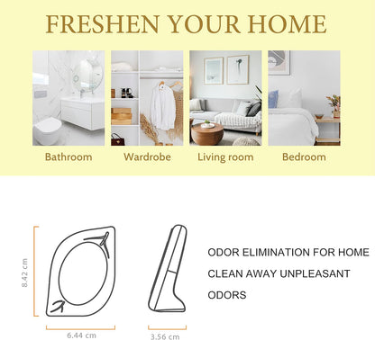 Air Freshener for Home, 4 Pack, Eucalyptus & Mint, Odor Eliminator for Small Area Closets Bathroom Pets Strong Odor, Up to 120 Days