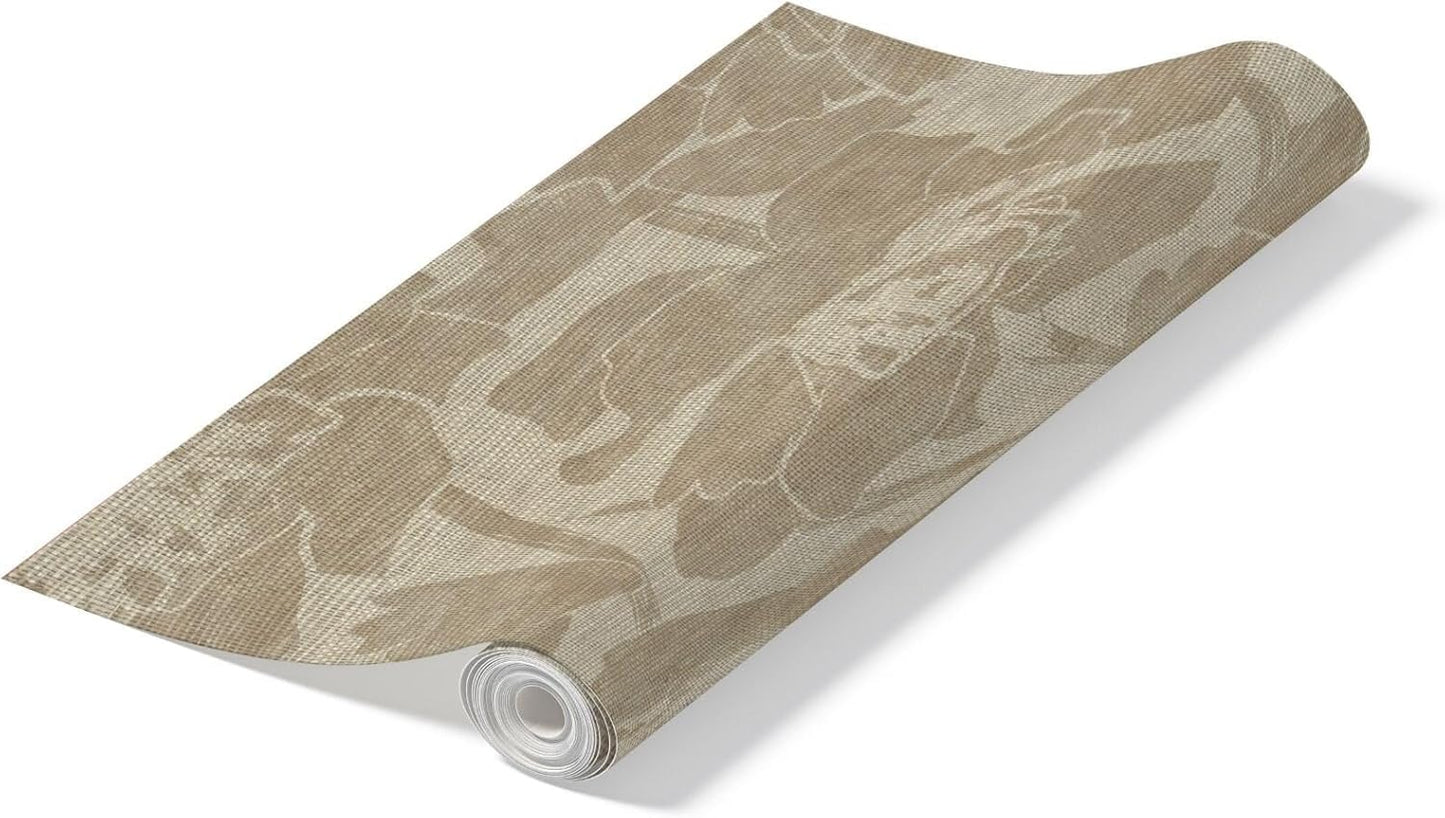 Peel and Stick Wallpaper Roll 17.5 x 216 Whispering Tales Design in Vinyl Sticker Paper for Accent Panels, Bedroom, Kitchen, Office or Shelf Liner