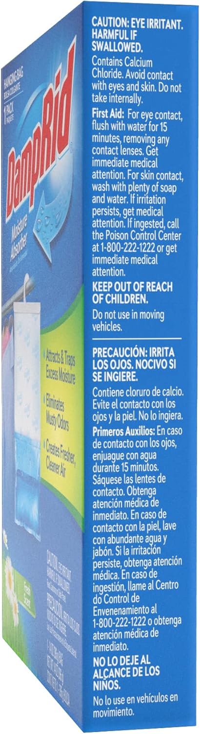 DampRid FG80 Fresh Scent Hanging Moisture Absorber ,6-Pack