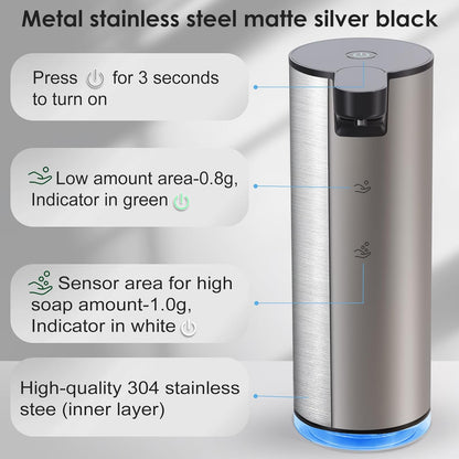 Automatic Soap Dispenser Touchless Foaming: Soap Dispenser Rechargeable for Bathroom