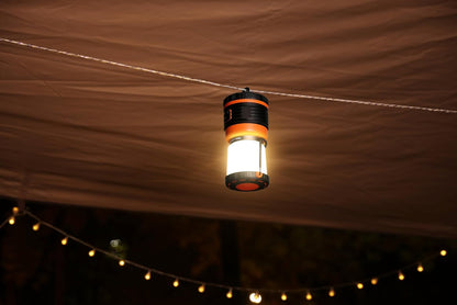 LED Camping Lantern Rechargeable, 1800LM, 4 Light Modes, 4400mAh Power Bank, IP44 Waterproof, Perfect Lantern Flashlight for Hurricane, Emergency, Power Outages, Home and More, USB Cable Included